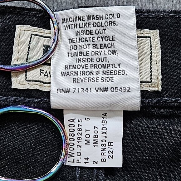 L.L. Bean Jeans Womens 22W Black Bootcut Ankle Favorite Fit Stretch Goth Western - Picture 11 of 15